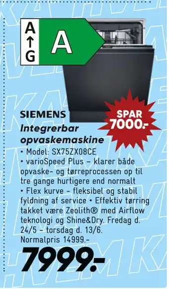 Bilka Integrerbar opvaskemaskine tilbud