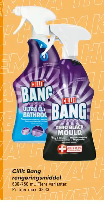 Bilka Cillit Bang rengøringsmiddel tilbud