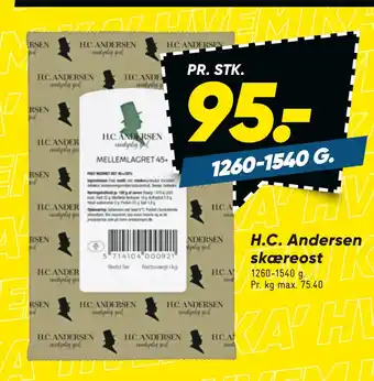 Bilka H.C. Andersen skæreost tilbud