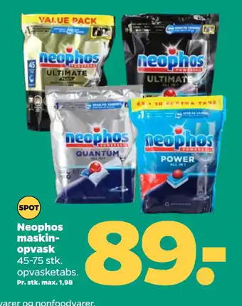 Netto Neophos maskinopvask tilbud