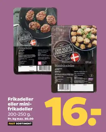 Netto Frikadeller eller minifrikadeller tilbud