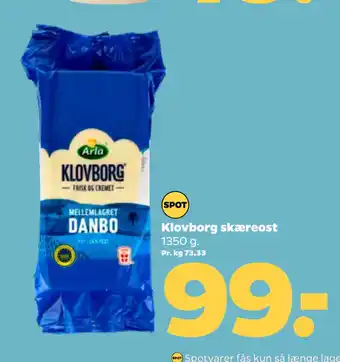 Netto Klovborg skæreost tilbud