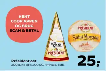 SuperBrugsen Président ost tilbud