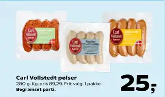 SuperBrugsen Carl Vollstedt pølser tilbud