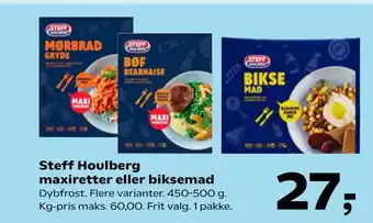SuperBrugsen Steff Houlberg maxiretter eller biksemad tilbud