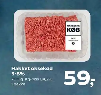 SuperBrugsen Hakket oksekød 5-8% tilbud