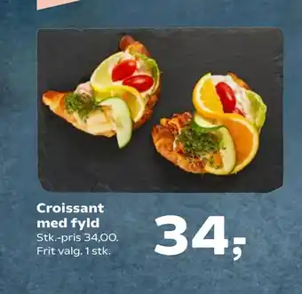 Croissant med fyld