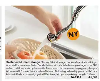 Biltema Strålehoved med slange tilbud