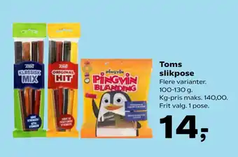 Kvickly Toms slikpose tilbud