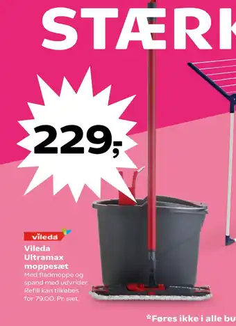 Kvickly Vileda Ultramax moppesæt tilbud