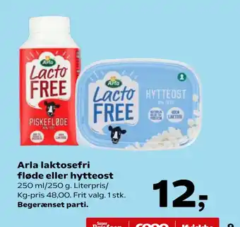 Arla laktosefri fløde eller hytteost