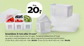 Snackbox 3 rum eller 4 rum