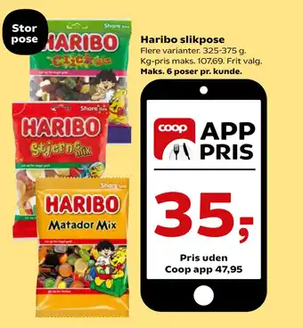Kvickly Haribo slikpose tilbud