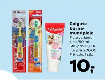 Kvickly Colgate børnemundpleje tilbud