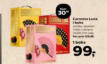 Kvickly Carmina Luna i boks tilbud