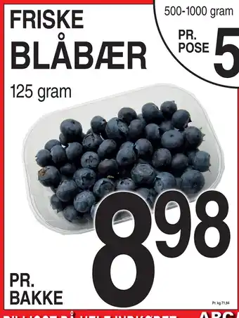 ABC Lavpris FRISKE BLÅBÆR tilbud