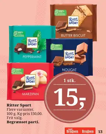 Dagli'Brugsen Ritter Sport tilbud