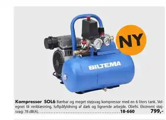 Biltema Kompressor SOL6 tilbud