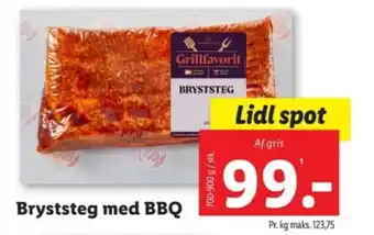 Lidl Bryststeg med BBQ tilbud
