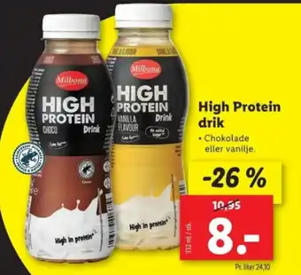 Lidl High Protein drik tilbud