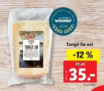 Lidl Tange Sø ost tilbud