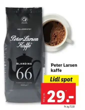 Lidl Peter Larsen kaffe tilbud