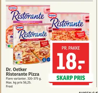 SPAR Dr. Oetker Ristorante Pizza tilbud