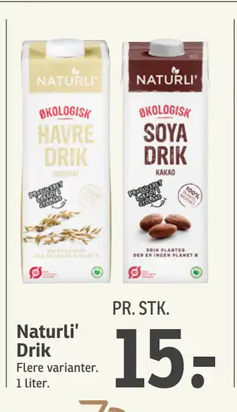 SPAR Naturli’ Drik tilbud
