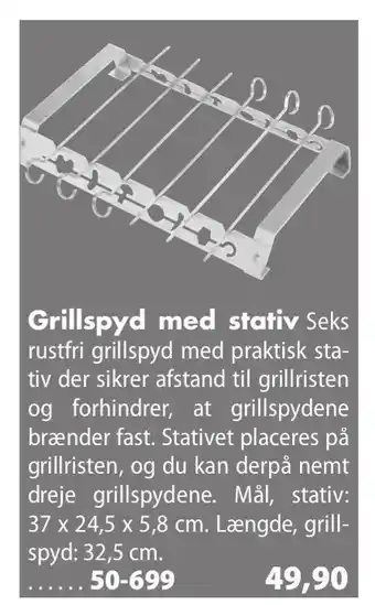 Biltema Grillspyd med stativ tilbud