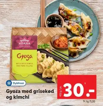 Lidl Gyoza med grisekød og kimchi tilbud