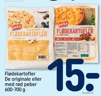 REMA 1000 Flødekartofler De originale eller med rød peber 600-700 g tilbud