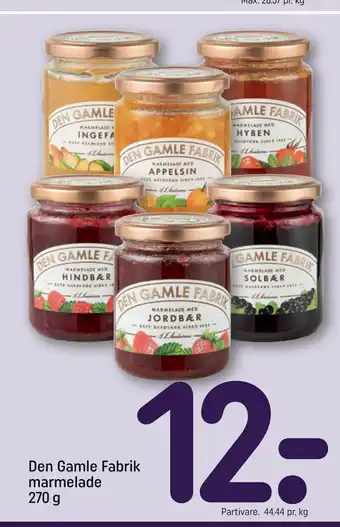 REMA 1000 Den Gamle Fabrik marmelade 270 g tilbud