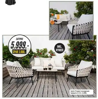 My Home Saint Tropez Loungesæt Sætpris tilbud