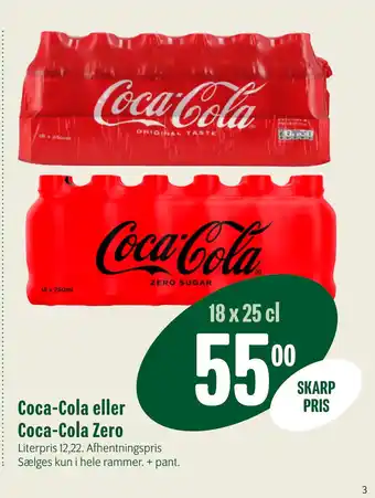 Min Købmand Coca-Cola eller Coca-Cola Zero tilbud