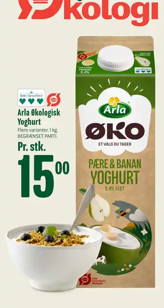 Min Købmand Arla Økologisk Yoghurt tilbud