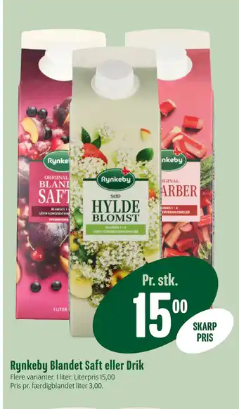 Min Købmand Rynkeby Blandet Saft eller Drik tilbud