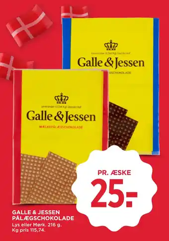 MENY GALLE & JESSEN PÅLÆGSCHOKOLADE tilbud
