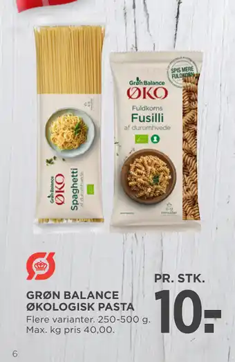 MENY GRØN BALANCE ØKOLOGISK PASTA tilbud
