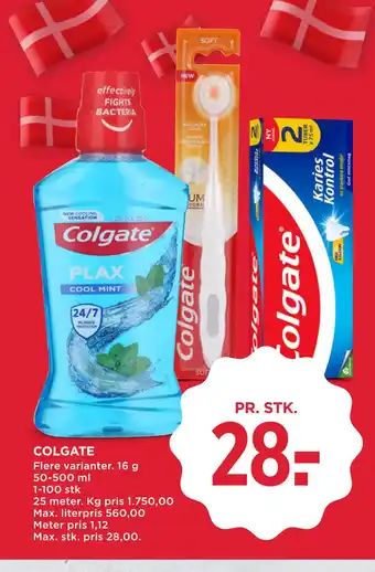MENY COLGATE tilbud