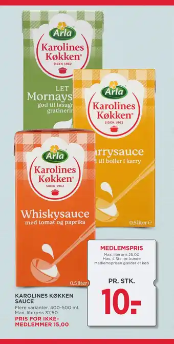 MENY KAROLINES KØKKEN SAUCE tilbud
