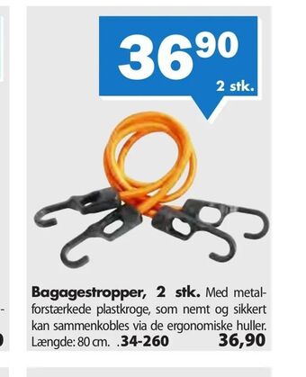 Biltema Bagagestropper, 2 stk. tilbud