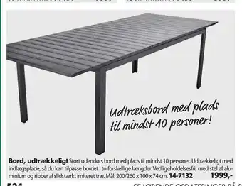 Bord, udtrækkeligt