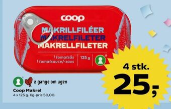 Kvickly Coop Makrel tilbud