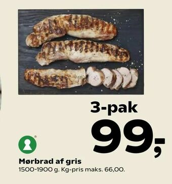 Kvickly Mørbrad af gris tilbud