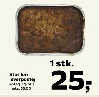 Kvickly Stor lun leverpostej tilbud