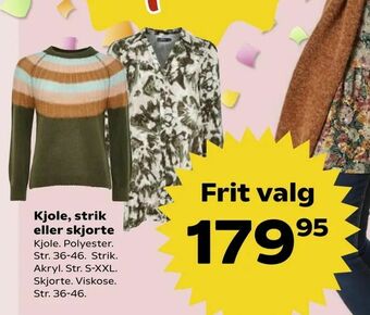 Kvickly Kjole, strik eller skjorte tilbud