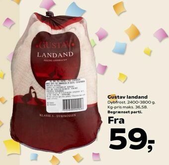 Kvickly Gustav landand tilbud