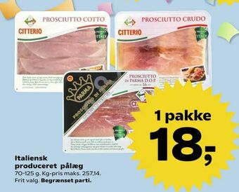 Kvickly Italiensk produceret pålæg tilbud