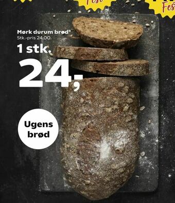 Kvickly Mørk durum brød tilbud