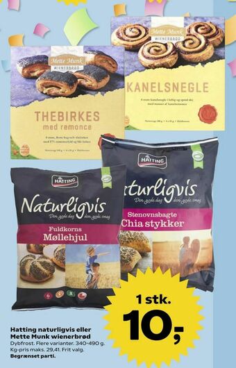 Kvickly Hatting naturligvis eller Mette Munk wienerbrød tilbud